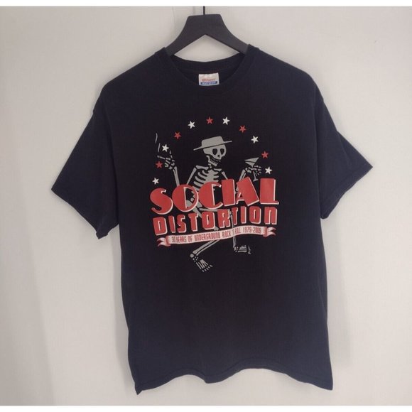 Social Distortion 30 Years Underground Rock N Roll 1979 2009 Punk T-Shirt Mens L - Picture 1 of 5